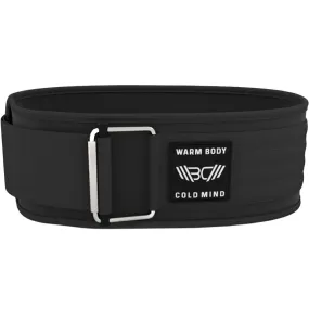 4" Nylon Weightlifting Belt Black