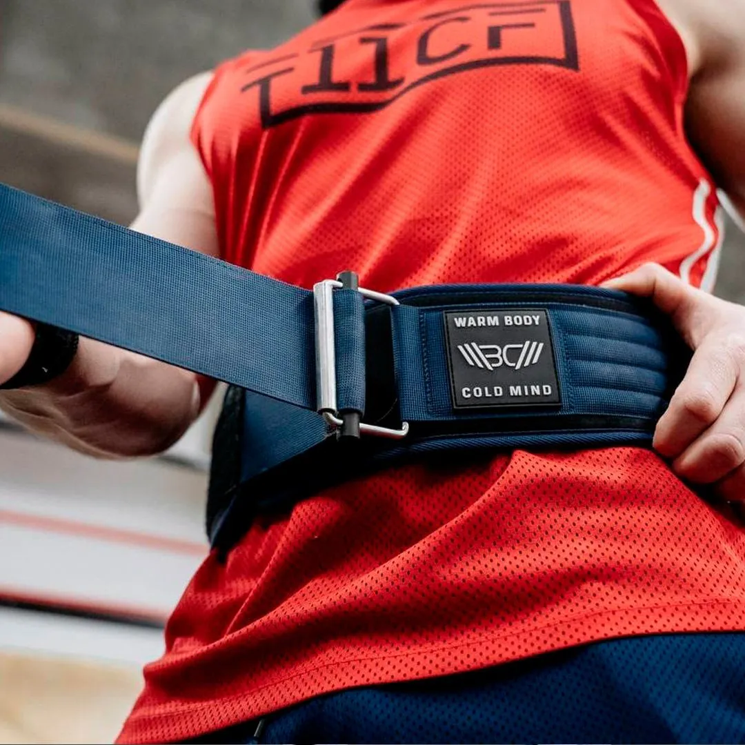 4" Nylon Weightlifting Belt Black