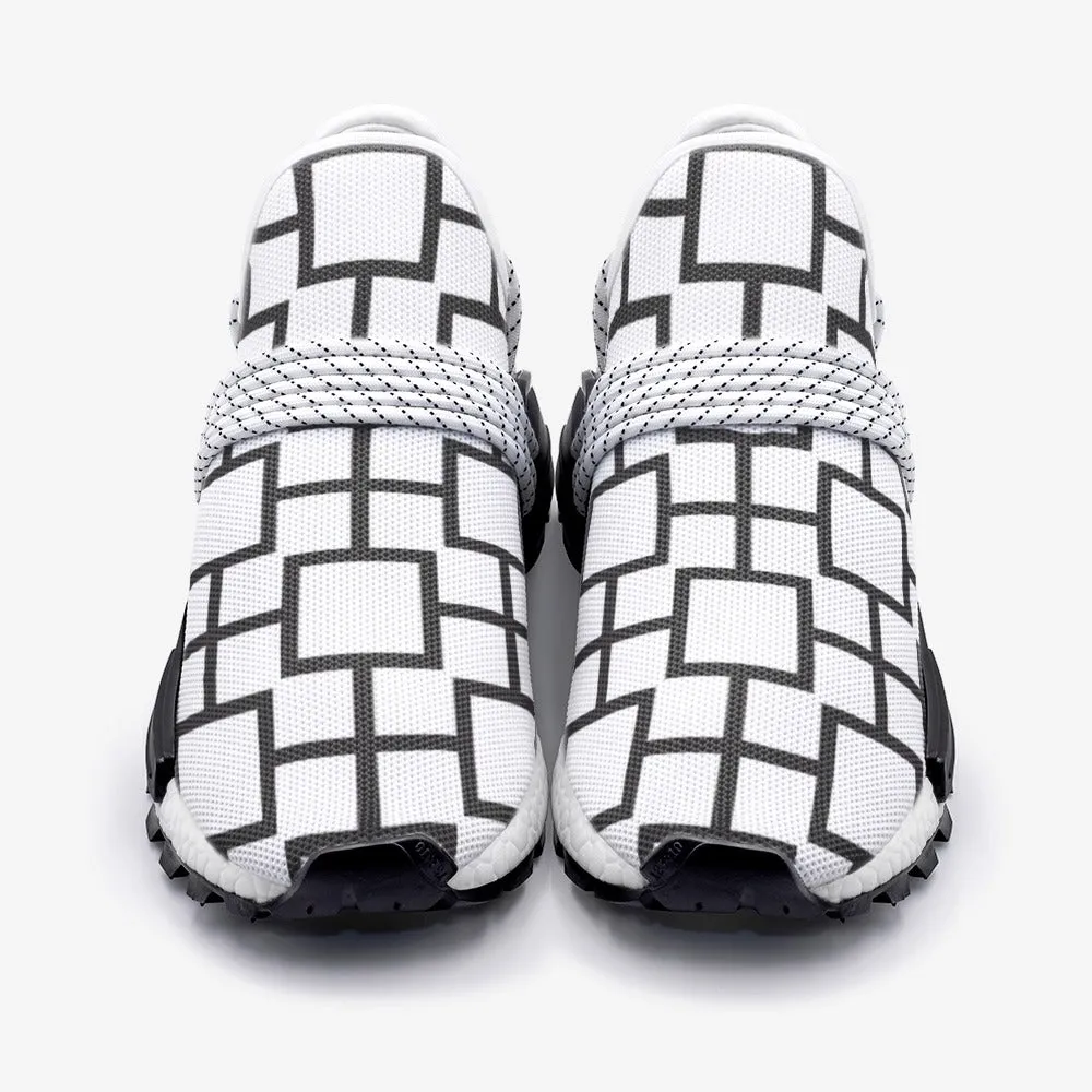 Black and White Squares Unisex Lightweight Sneaker S-1 Boost