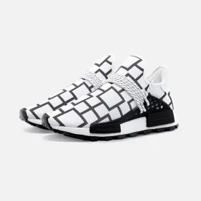 Black and White Squares Unisex Lightweight Sneaker S-1 Boost