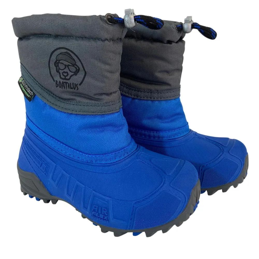 Boatilus Hybrid Kids Snow Boots - Cobalt/Grey