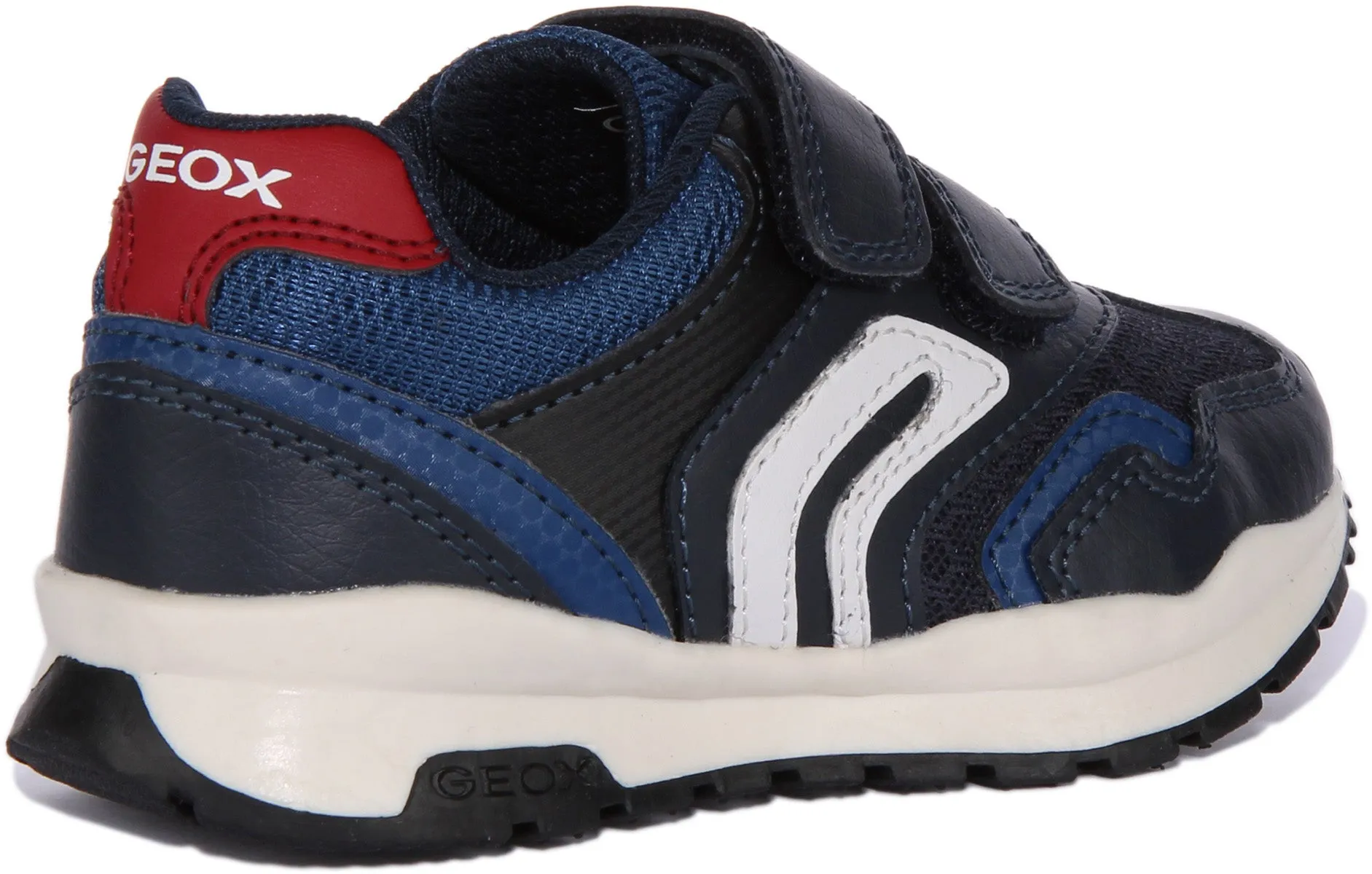 Geox J Pavel B. A In Navy Red For Infants
