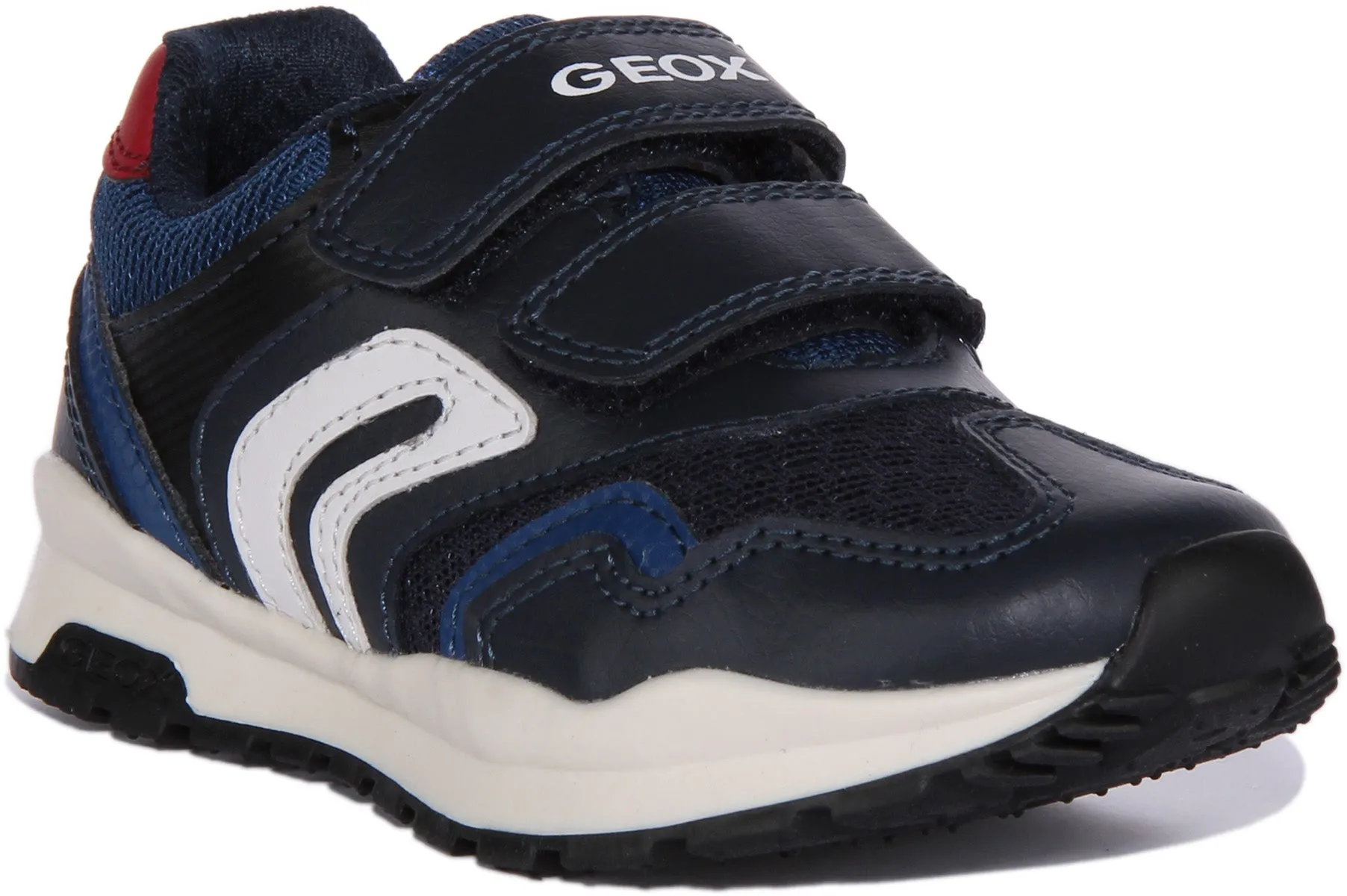 Geox J Pavel B. A In Navy Red For Infants