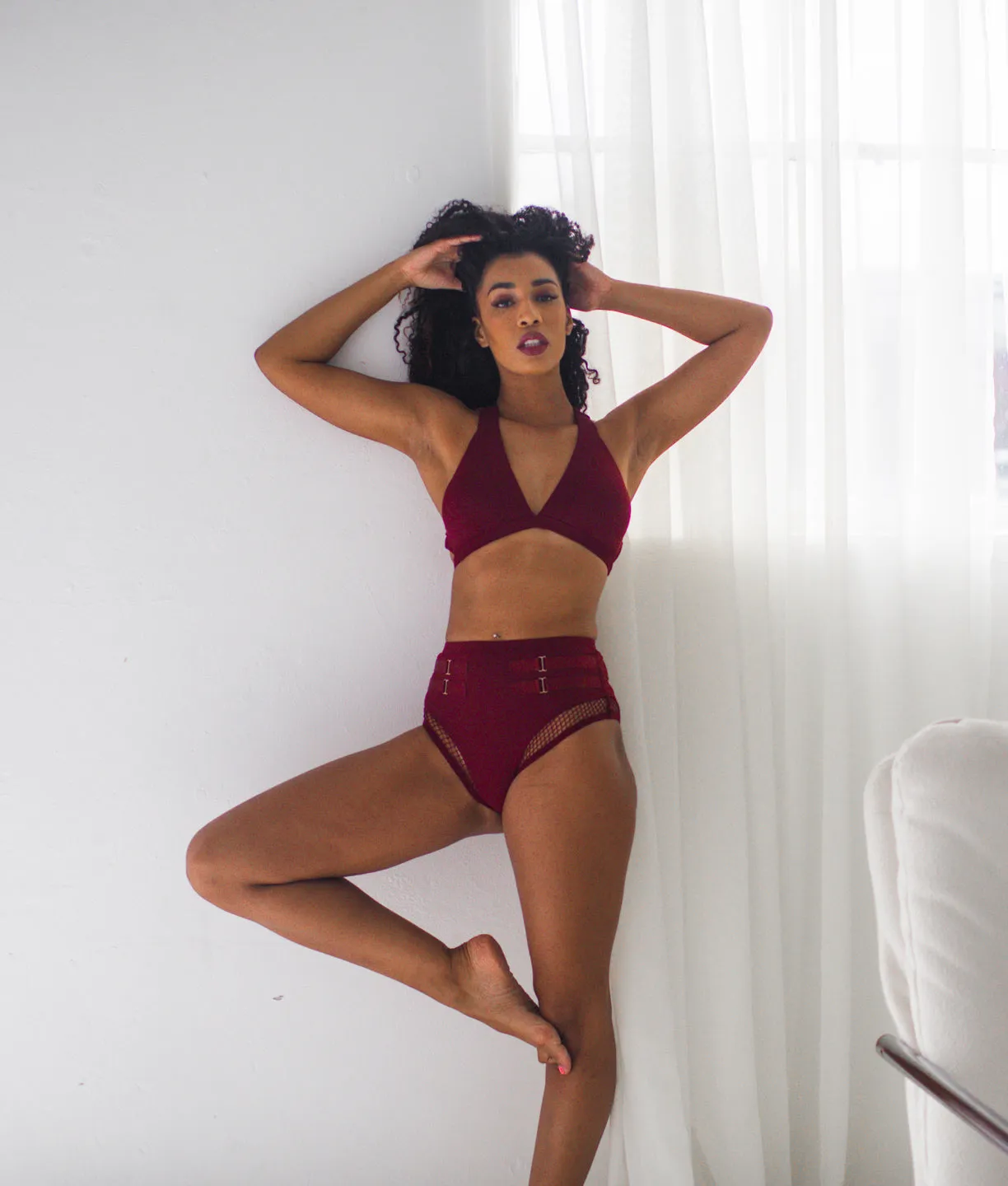 Isla Bra -  Matte Burgundy