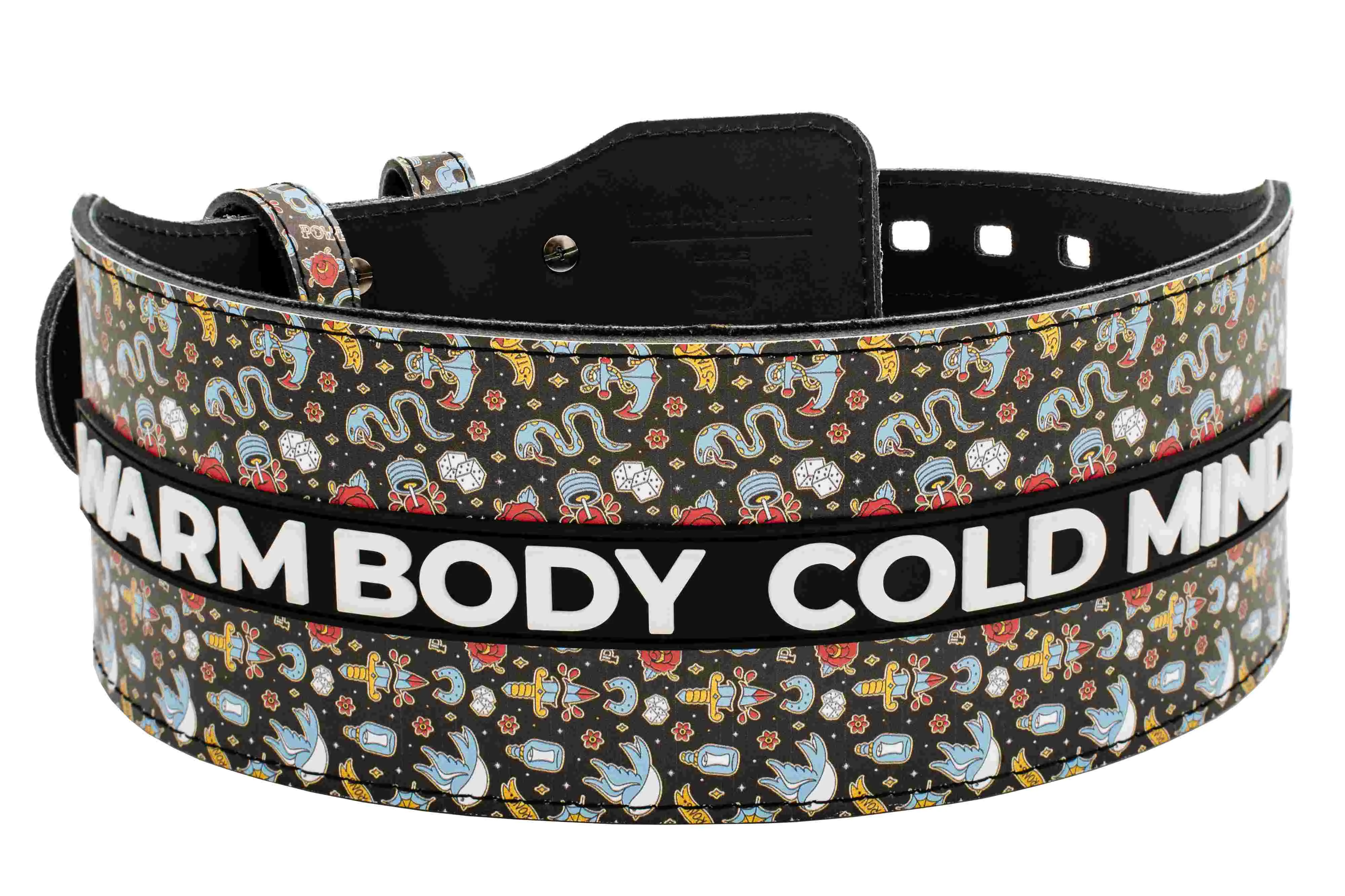 Leather Weightlifting Belt Snake
