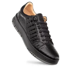 Mezlan Demos 50073-F Men's Shoes Exotic Crocodile Lace-Up Derby Sneakers (MZ3782)