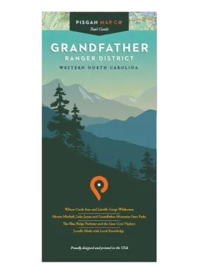 Pisgah Map Company Grandfather Ranger District Map