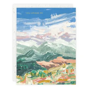 Seedlings Plantable Greeting Card - Mountain Tops